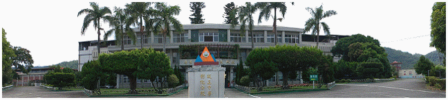 On-campus scenery broadcast: a view of the administrative building, a view of the Lide Building, a view of the Hanhanpo, a scene of the Shude Building, and a view of the Boys' Complex