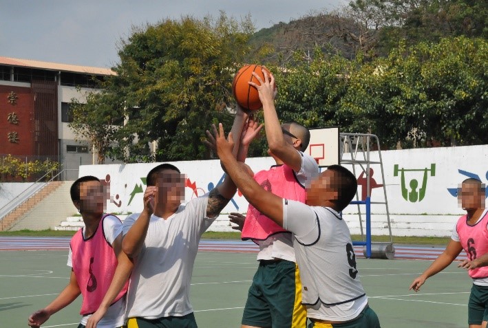 Three to three basketball game