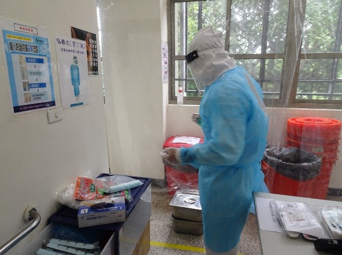 進入居家照護隔離專區
