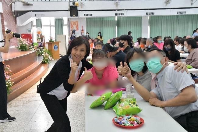 The principal came to the venue to care about students and their parents