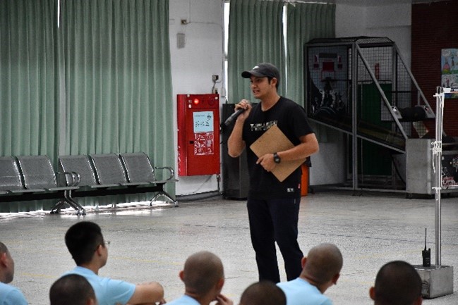 Physical education teacher explains the rules of the game