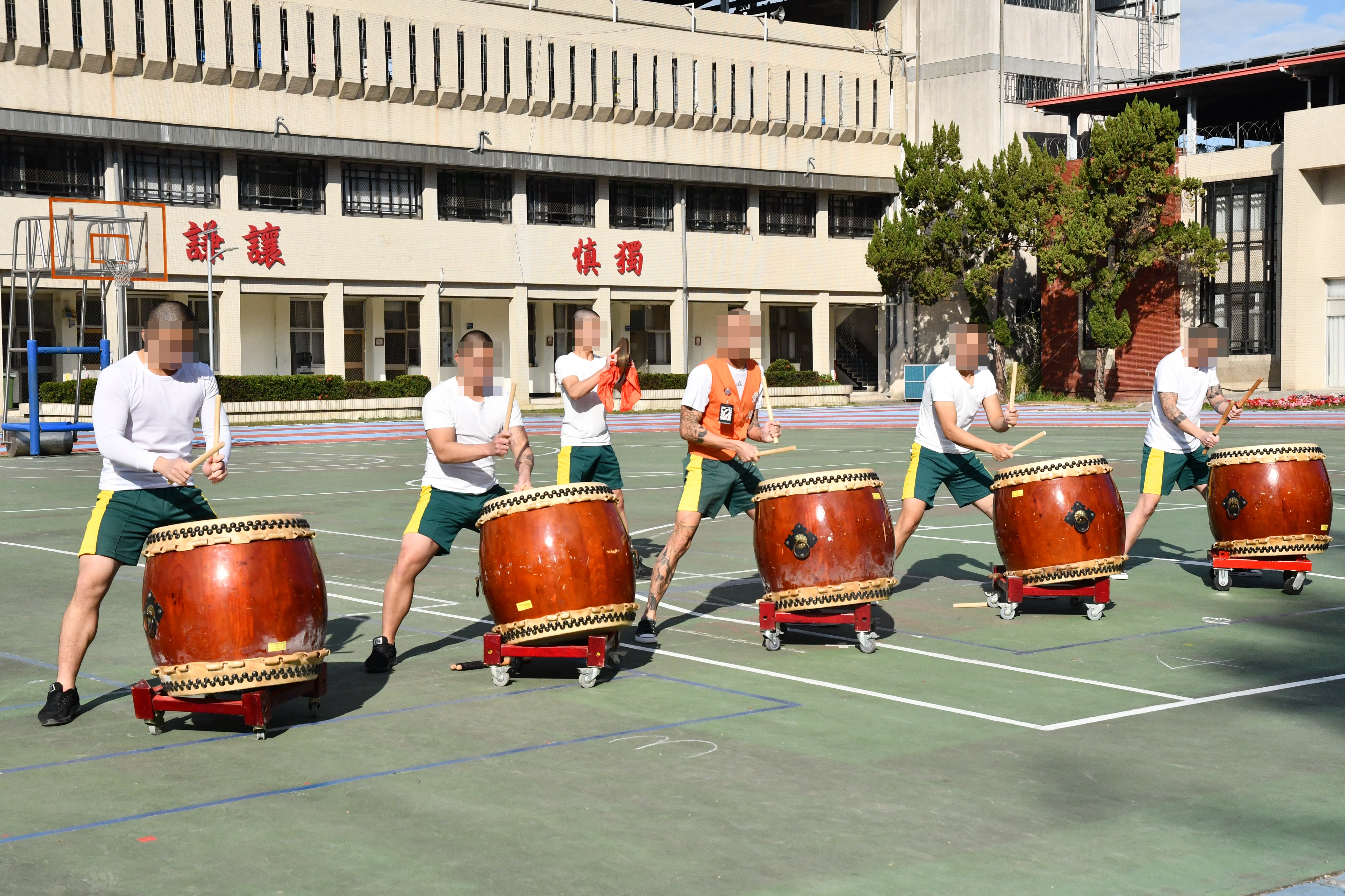 War drum troupe performance